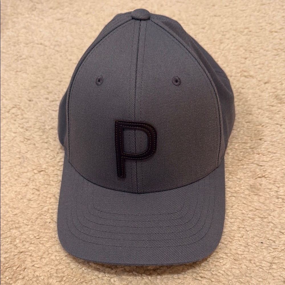 Puma Charcoal Cap with Embroidered Logo
